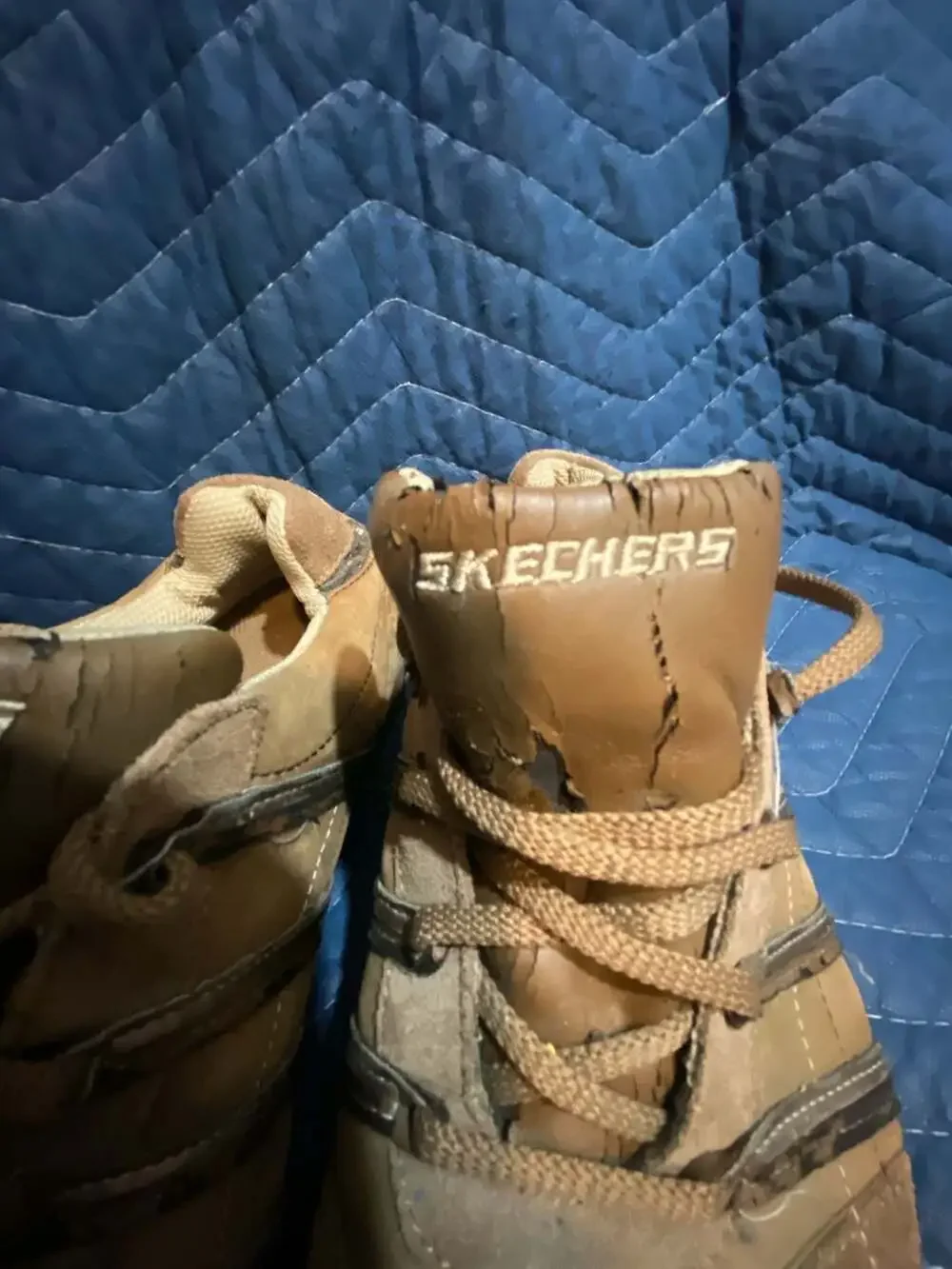 Skechers Biker Patrollers Brown Suede and Leather Sneakers SN 46071